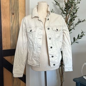 Prana size medium white jean coat